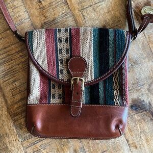 Brahmin Crossbody Striped Bag Purse